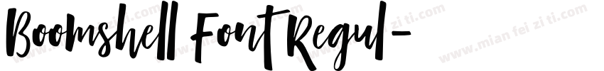 Boomshell Font Regul字体转换